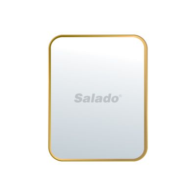 Gương chữ nhật viền inox xi vàng SALADO T-05
