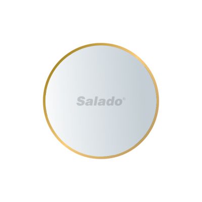 Gương tròn viền inox xi vàng SALADO T-07